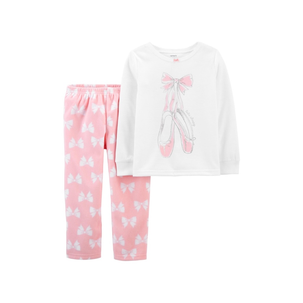 Carter’s 2-Piece Fleece & 100% Snug Fit Cotton PJs (24M)